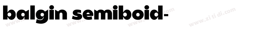 balgin semiboid字体转换